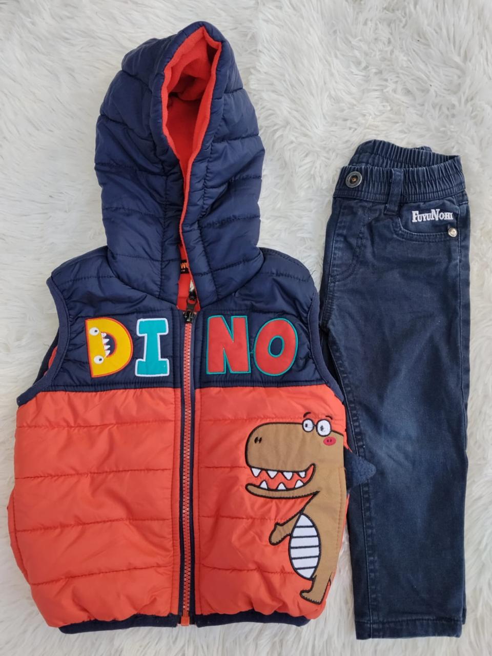 Conjunto Niño Chaleco DINO + Jean